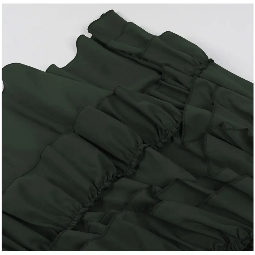 High Waist Victorian Ruffled Skirt – Gothic Steampunk - Bottoms - Skirts - 13