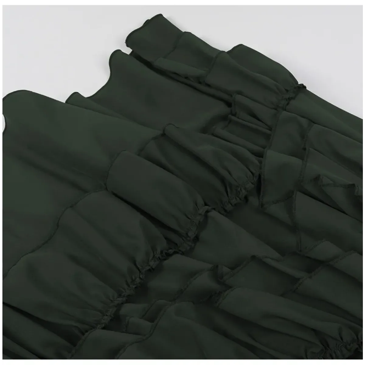 High Waist Victorian Ruffled Skirt – Gothic Steampunk - Bottoms - Skirts - 13