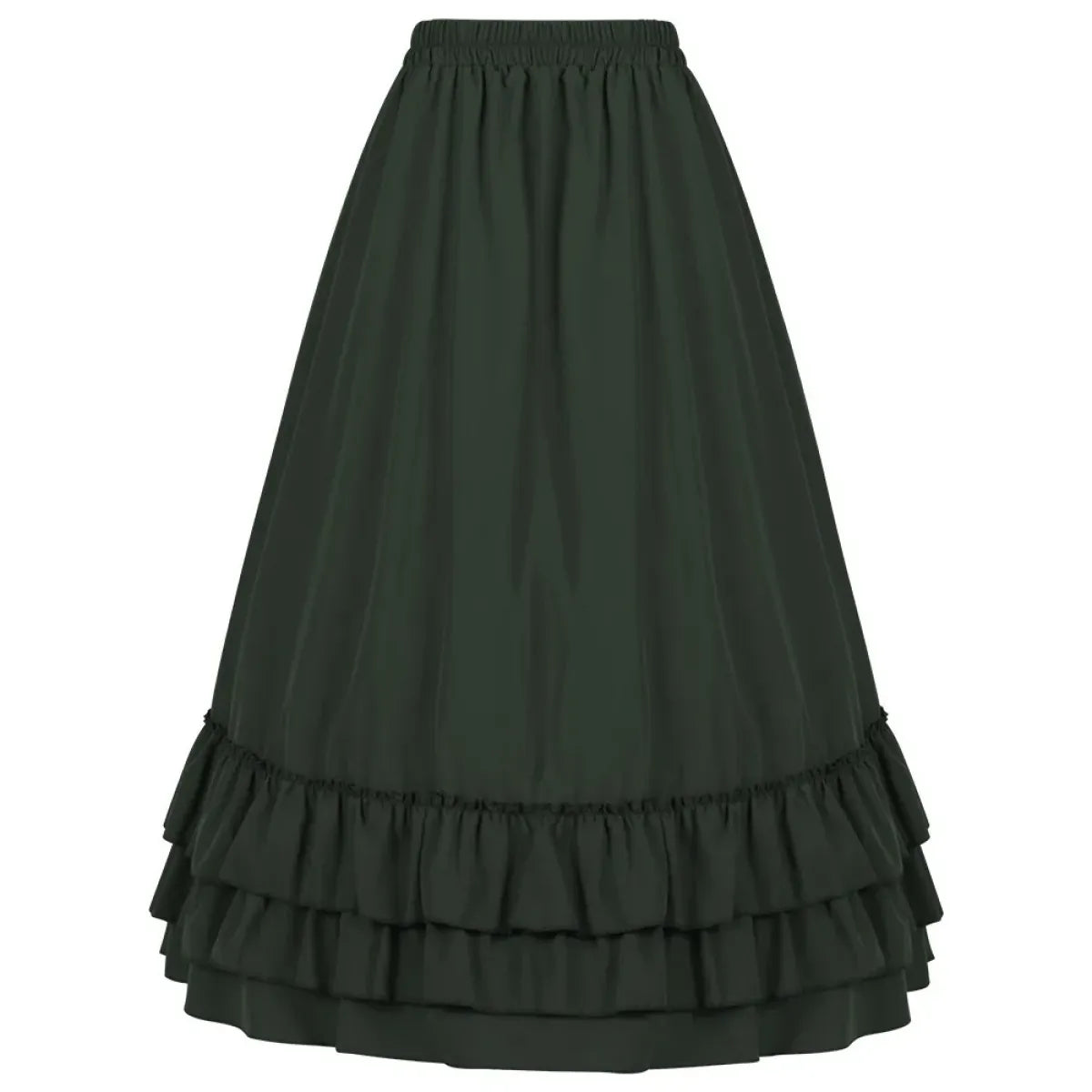 High Waist Victorian Ruffled Skirt – Gothic Steampunk - Bottoms - Skirts - 3