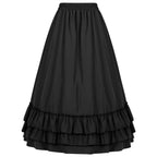 High Waist Victorian Ruffled Skirt – Gothic Steampunk - Bottoms - Skirts - 4