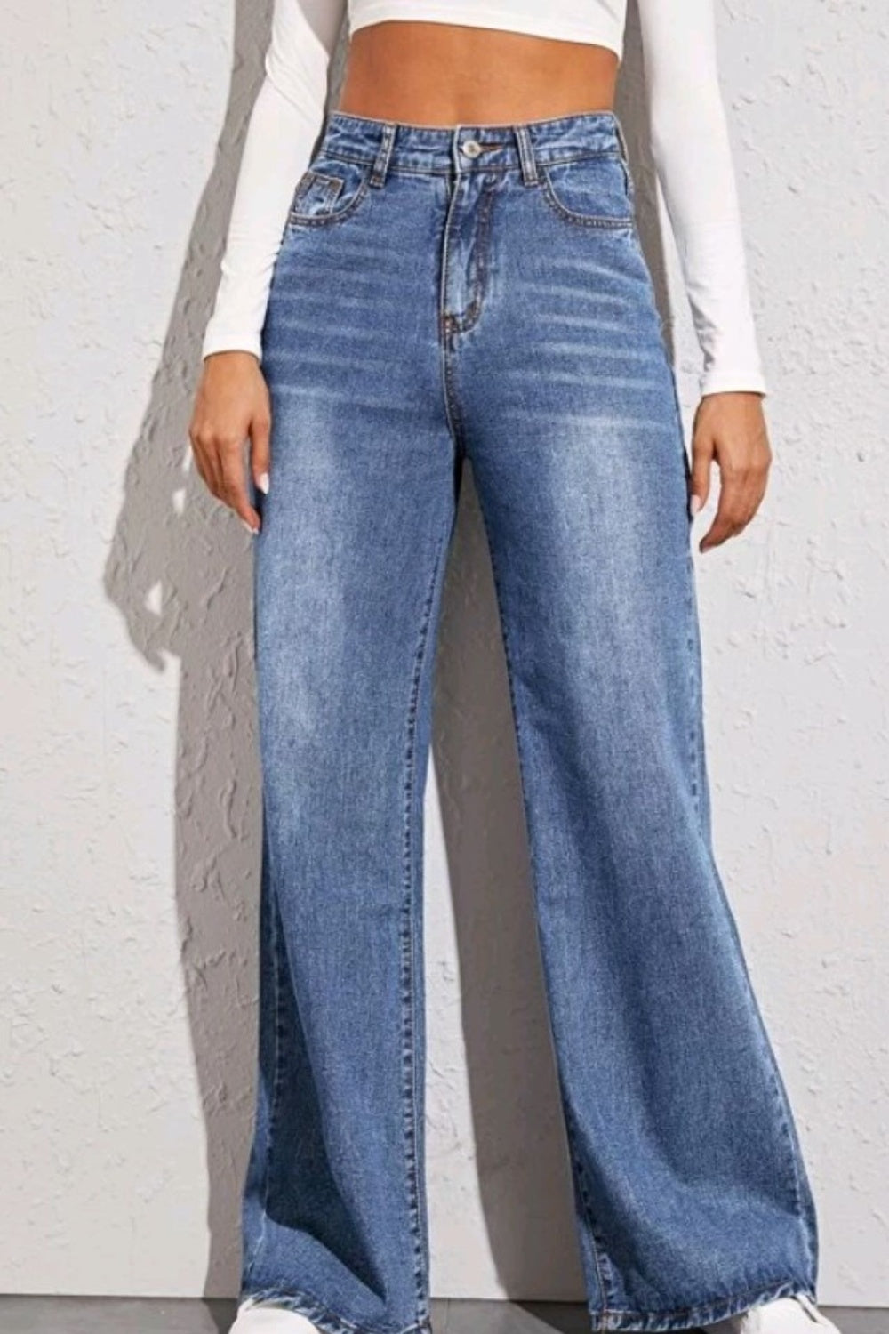 High Waist Wide Leg Jeans - Bottoms - Pants - 3 - 2024