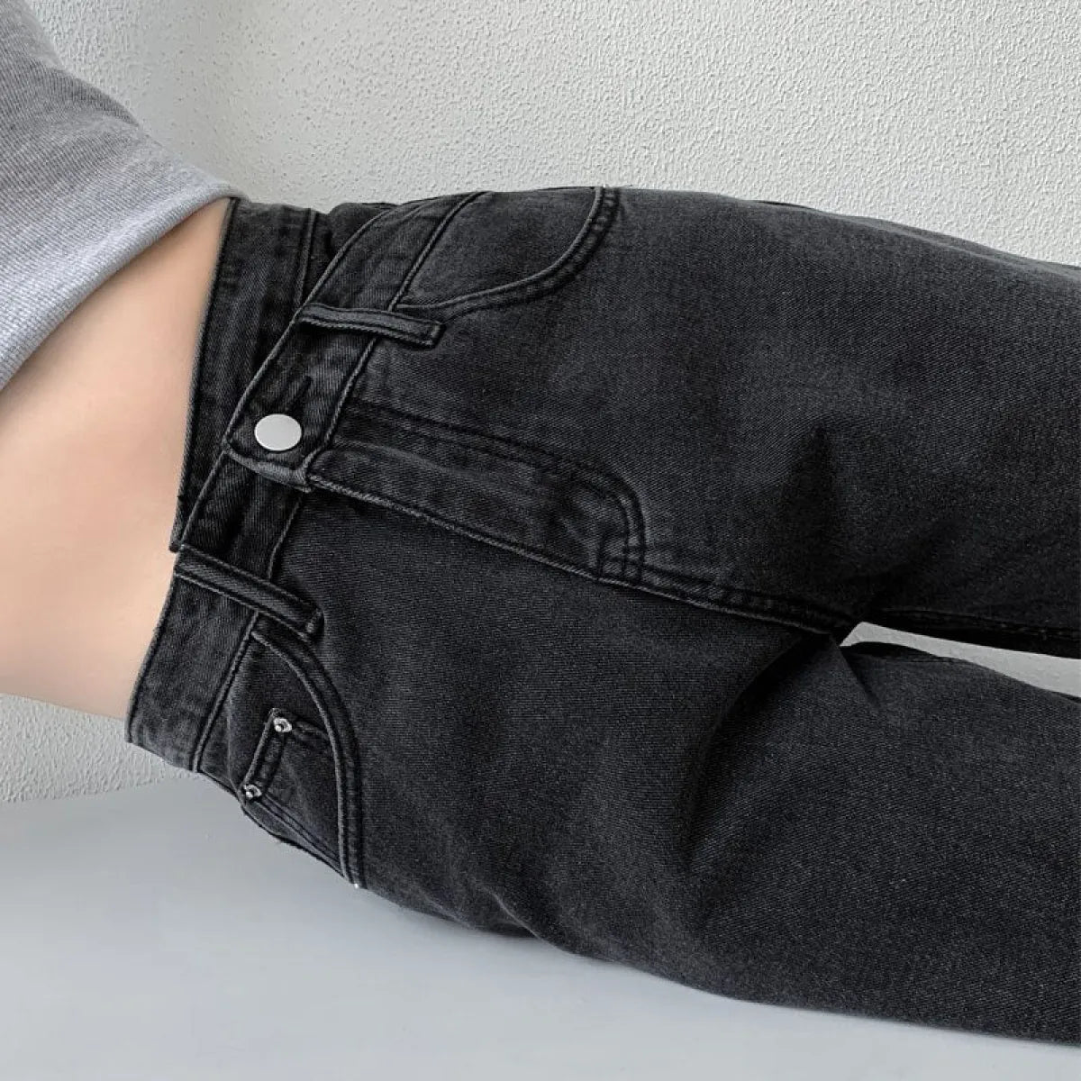 High Waist Wide Leg Jeans - Bottoms - 1
