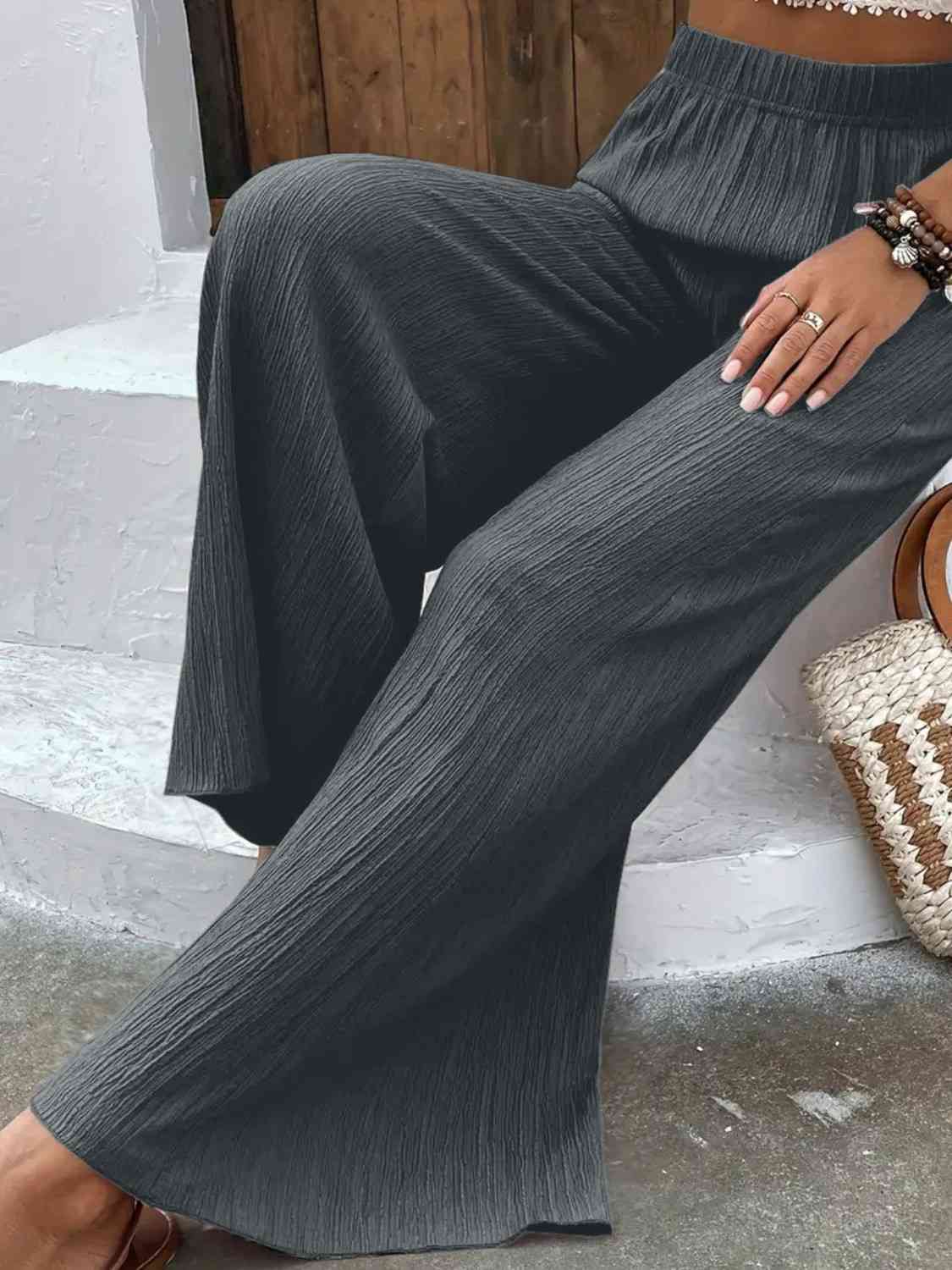 Full Size High Waist Wide Leg Pants - Bottoms - Pants - 13 - 2024