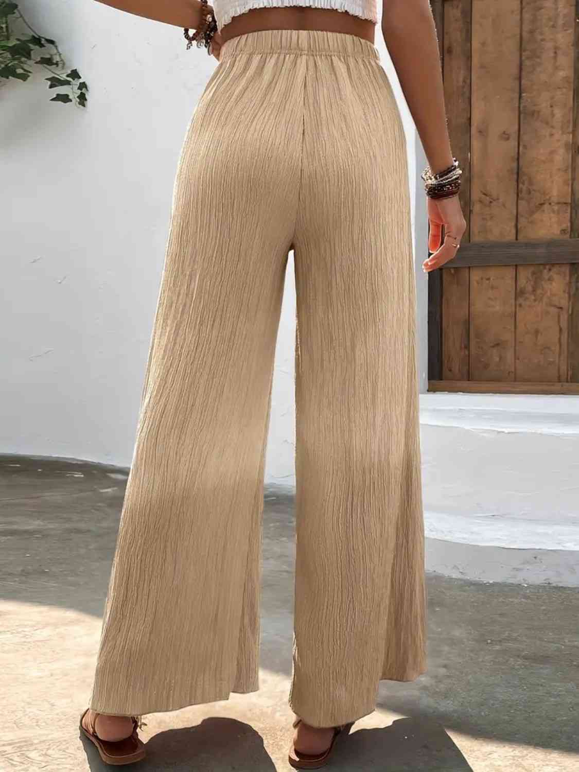 Full Size High Waist Wide Leg Pants - Bottoms - Pants - 6 - 2024