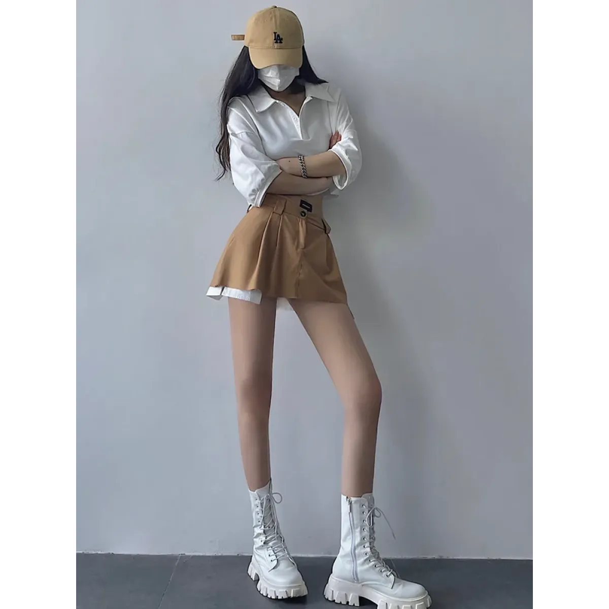 Harajuku High Waist Woolen Skirt - Bottoms - Skirts - 1