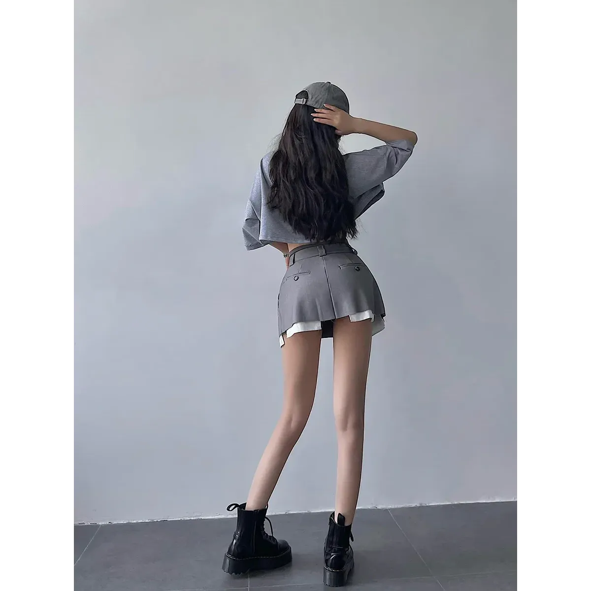 Harajuku High Waist Woolen Skirt - Bottoms - Skirts - 2