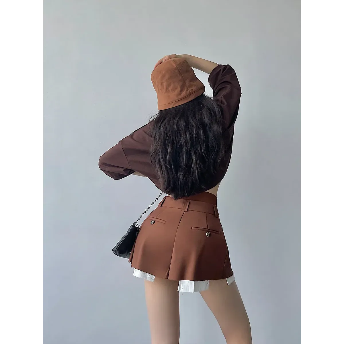 Harajuku High Waist Woolen Skirt - Bottoms - Skirts - 3