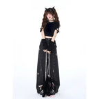 Gothic Harajuku Baggy Jeans – High Waist Y2K Denim Pants - Bottoms - Women’s Jeans - 5