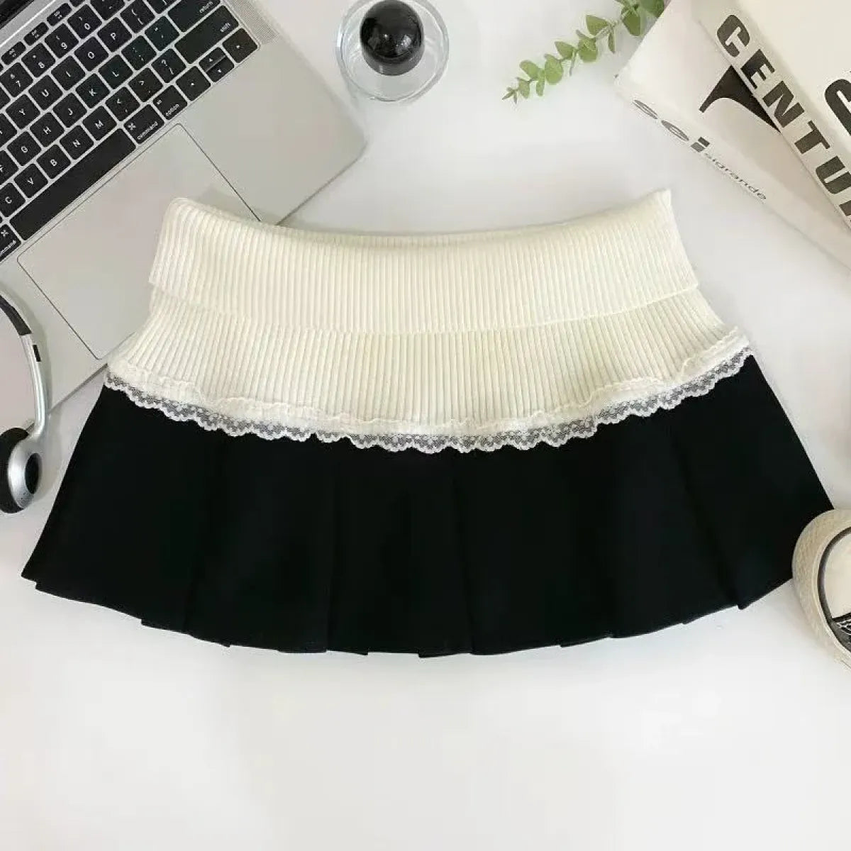 Pleated Mini Skirt – High Waist Y2K Preppy Kawaii Fashion - Bottoms - Skirts - 3