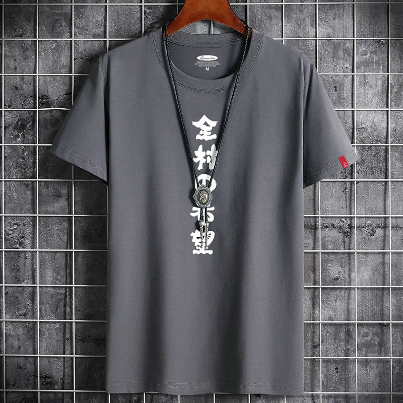 Hip Hop Anime T-Shirt: Harajuku Retro Streetwear - Gray / S - T-Shirts - Shirts & Tops - 9 - 2024