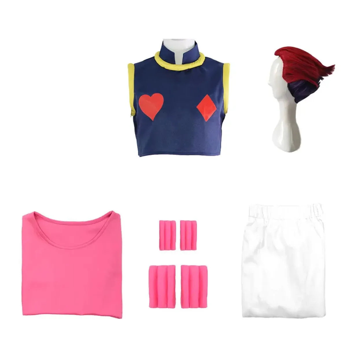 Hisoka Cosplay Costume Set with Wig - Cosplay - Cosplay - 6