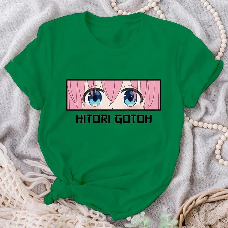 Hitori Gotoh Print T Shirt - Green / XXL - T-Shirts - Shirts & Tops - 5 - 2024