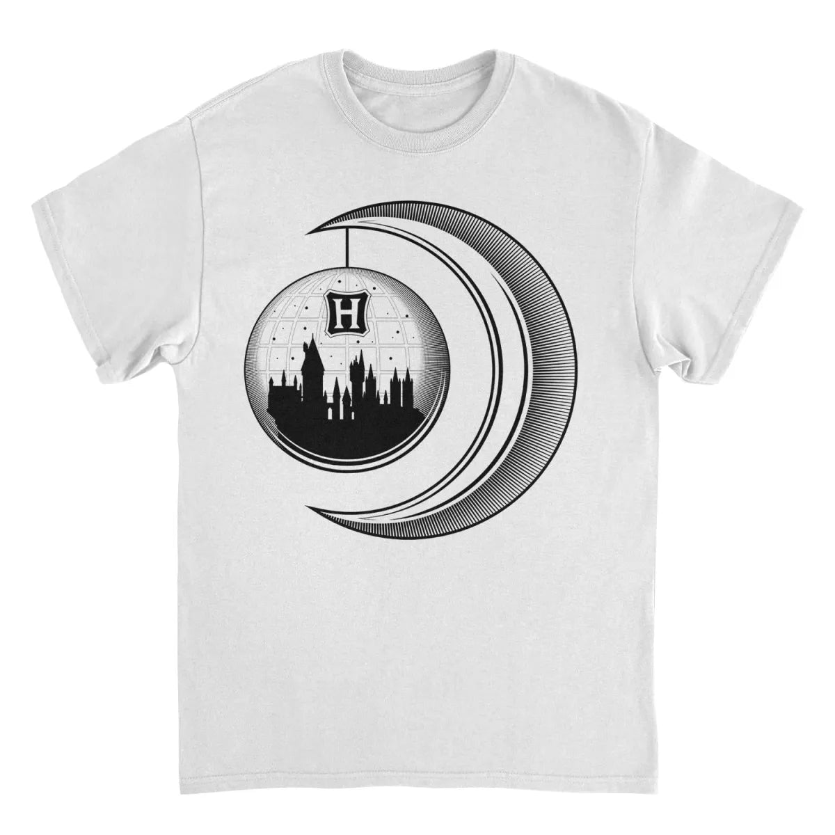 Hogwarts Moon Castle Graphic T-Shirt - T-Shirts - T-Shirt - 1