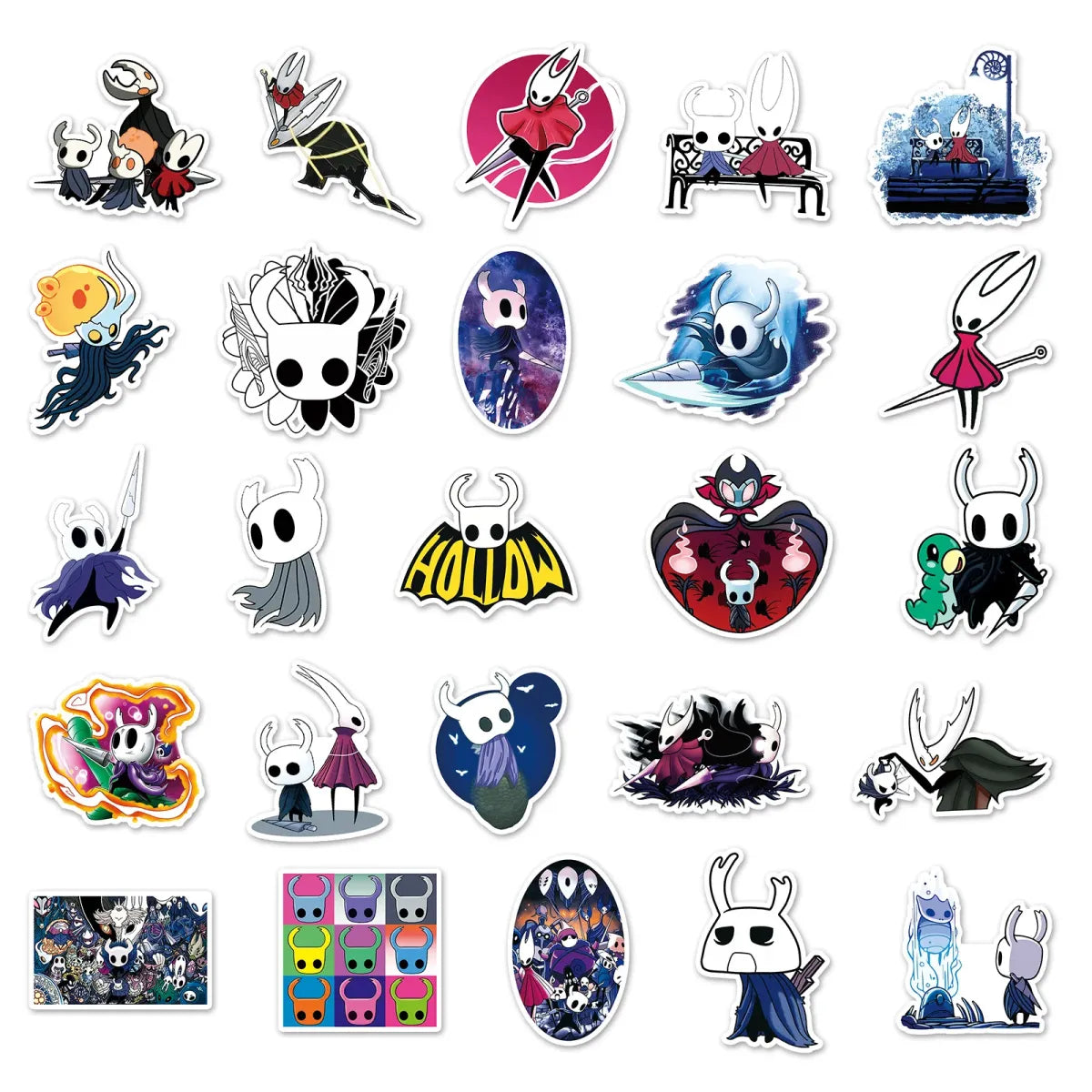 50pcs Hollow Knight Kawaii Game Stickers Set - School - Sticker / Decal - 4