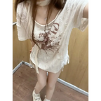 Harajuku Drift Letter T-shirt - T-Shirts - Women T-shirts - 10