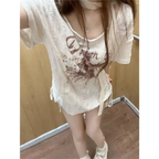 Harajuku Drift Letter T-shirt - T-Shirts - Women T-shirts - 11