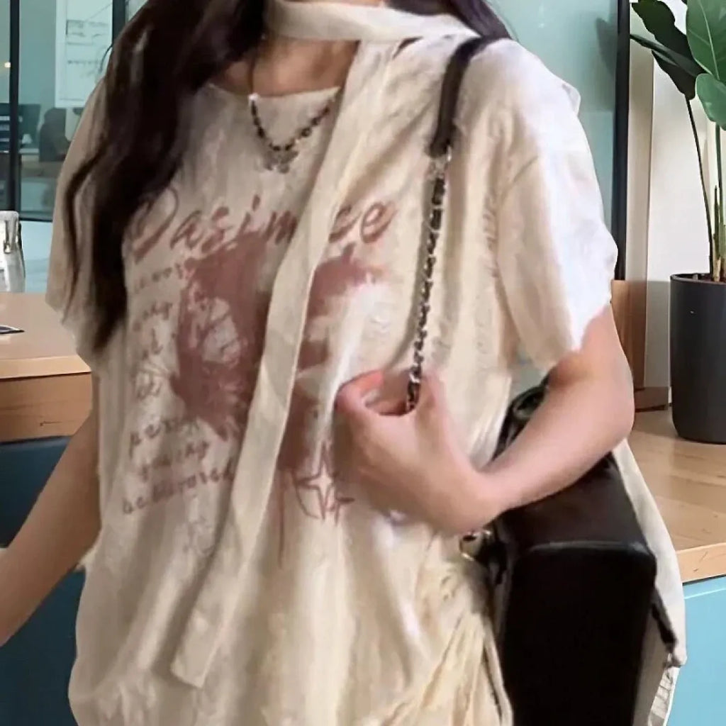 Harajuku Drift Letter T-shirt - T-Shirts - Women T-shirts - 2