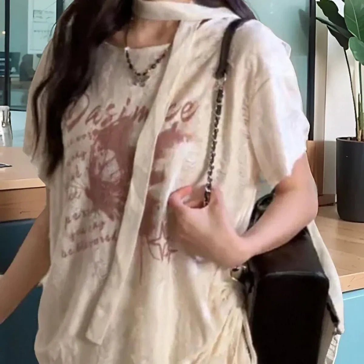 Harajuku Drift Letter T-shirt - T-Shirts - Women T-shirts - 2