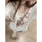 Harajuku Drift Letter T-shirt - T-Shirts - Women T-shirts - 9