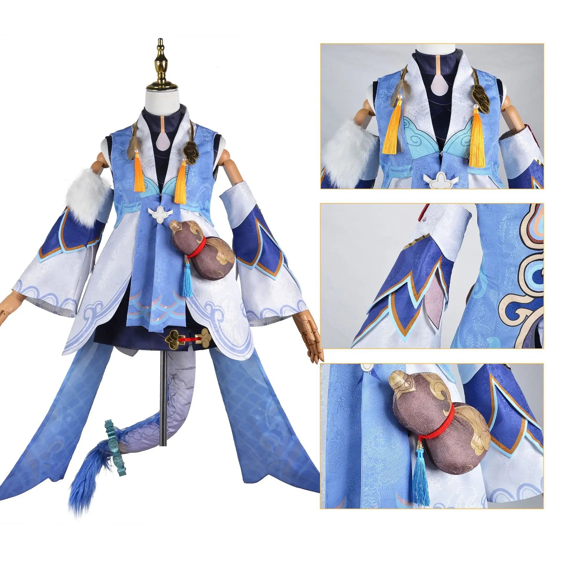 Honkai Star Rail Bailu Cosplay Costume - Dresses - Costumes - 4 - 2024