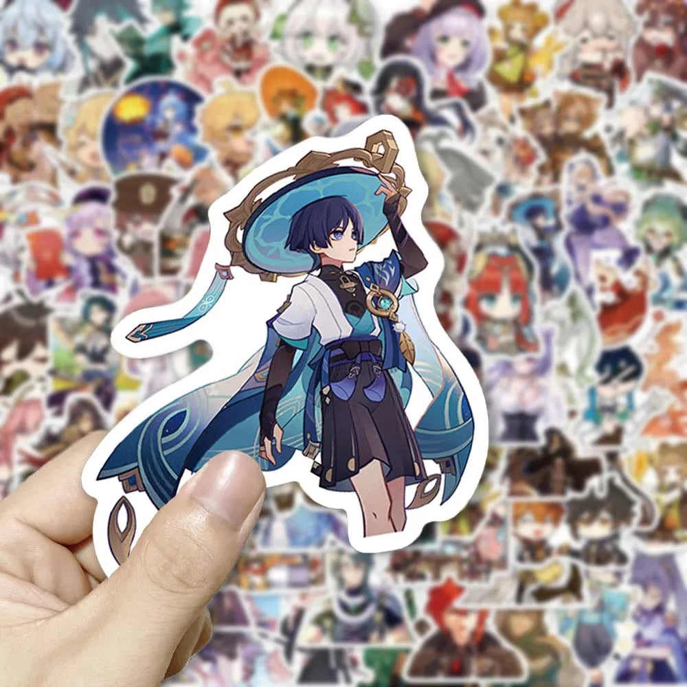 Honkai Star Rail Figure Stickers Pack: Anime Graffiti Decals - 100pcs Genshin - Anime - Decorative Stickers - 8 - 2024