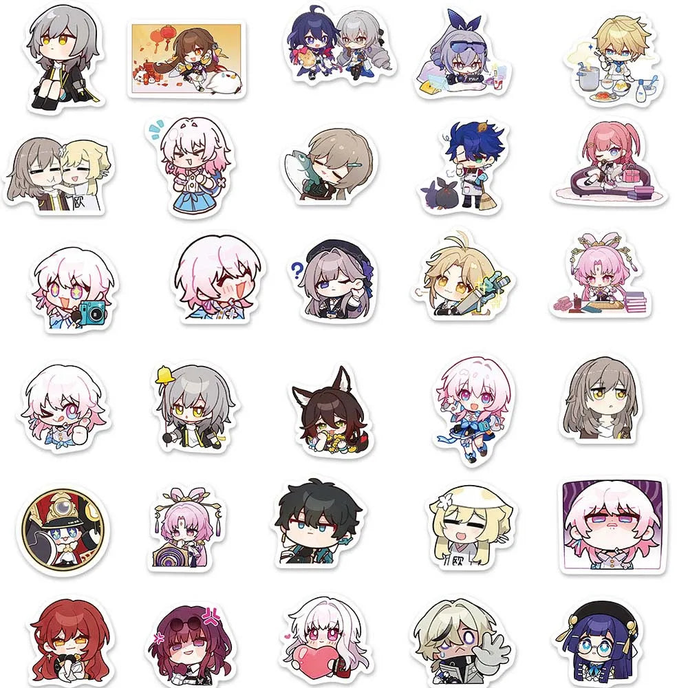 Honkai Star Rail Figure Stickers Pack: Anime Graffiti Decals - Anime - Decorative Stickers - 4 - 2024