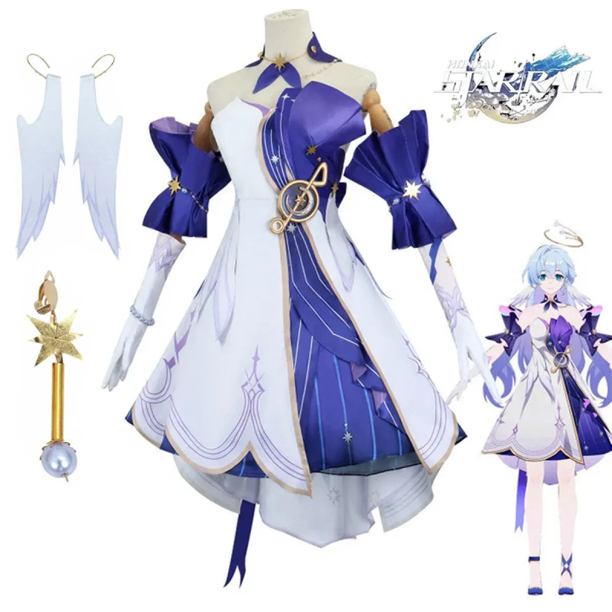Honkai Star Rail March 7th Cosplay Costume with Wig & Accessories - Cosplay - Cosplay - 4