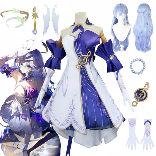 Honkai Star Rail March 7th Cosplay Costume with Wig & Accessories - Cosplay - Costumes - 2024 - 1 - Worldwide Shipping