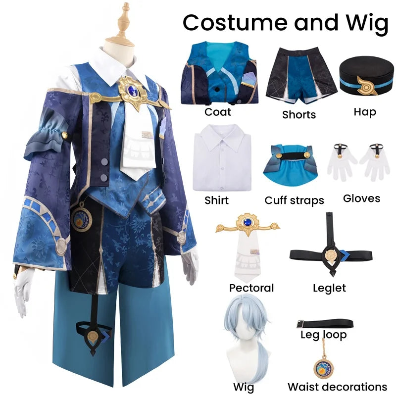 Honkai Star Rail Misha Cosplay Costume – Full Set with Wig & Hat - S / Costume and wig - Cosplay - Costumes - 2024