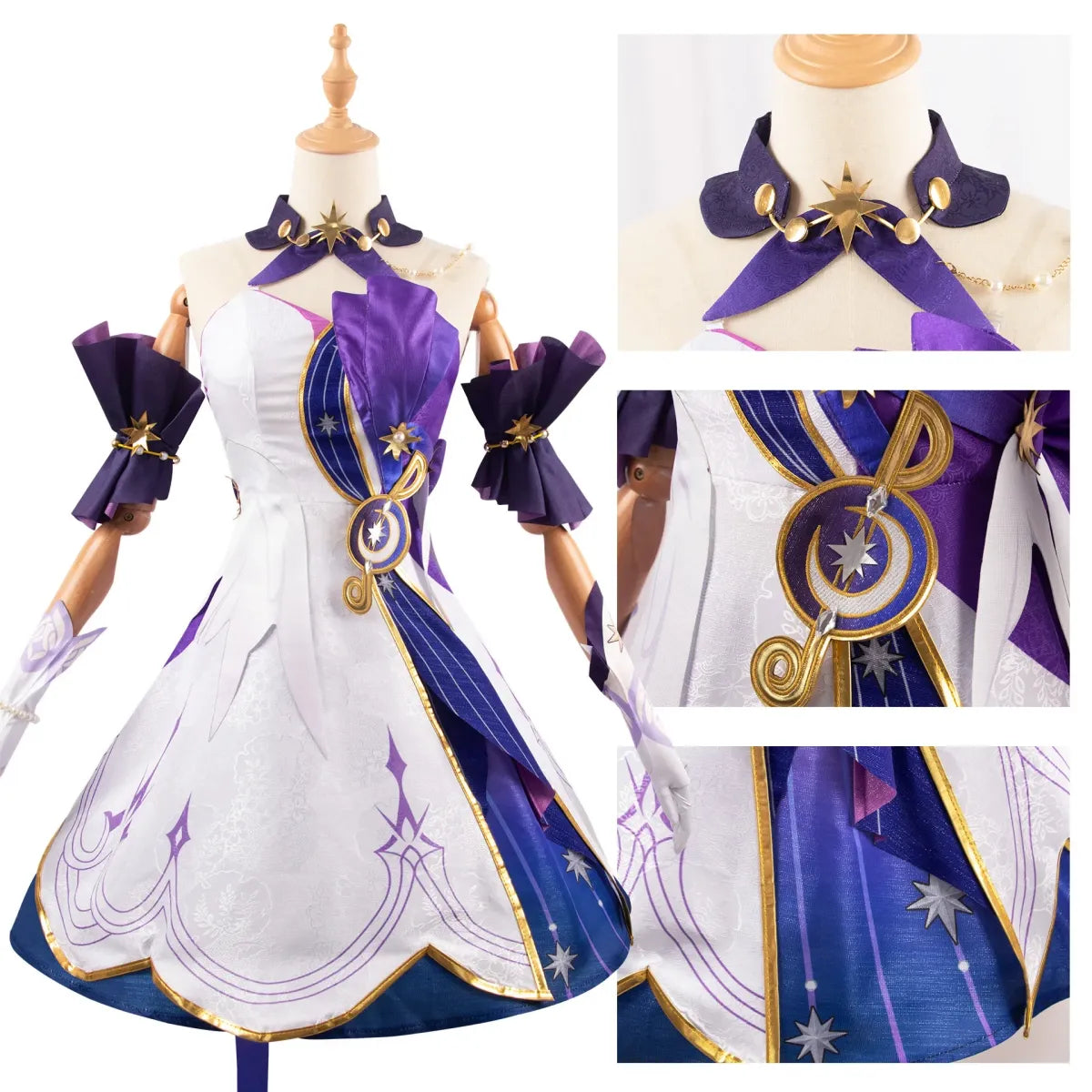 Honkai Star Rail Robin Cosplay Costume – Dress Wig Wings & Accessories - All Dresses - Short - Cosplay - 12