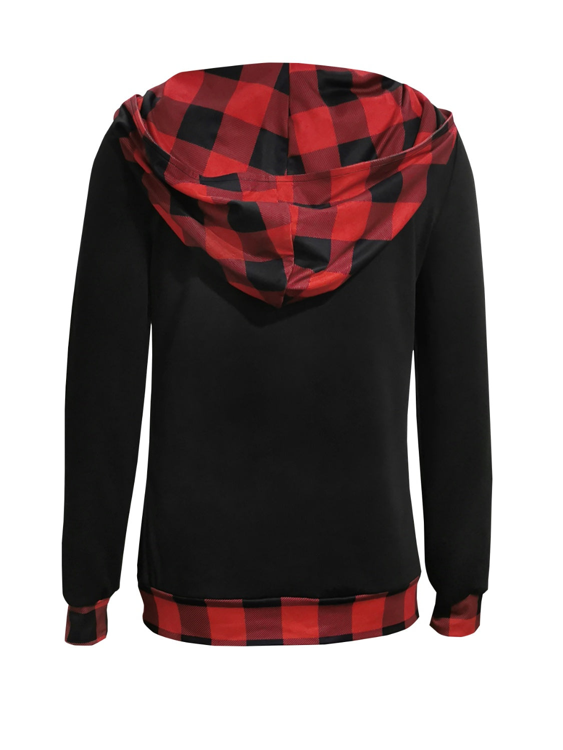 Plaid Long Sleeve Hooded Blouse - Women’s Clothing & Accessories - Shirts & Tops - 2 - 2024