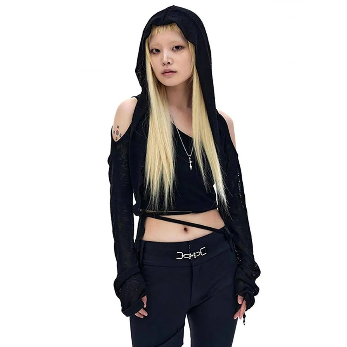 Hooded Long Sleeve Crop Top - Best Sellers - Long - Hooded - Crop Tops - 21