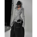 Harajuku Punk Style Hooded Shirt - T-Shirts - Women Hoodies - 1