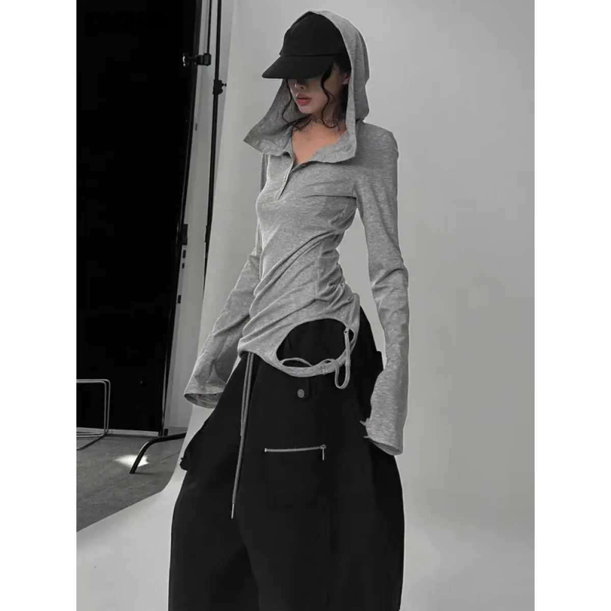 Harajuku Punk Style Hooded Shirt - T-Shirts - Women Hoodies - 1