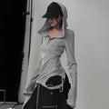 Harajuku Punk Style Hooded Shirt - T-Shirts - Women Hoodies - 7