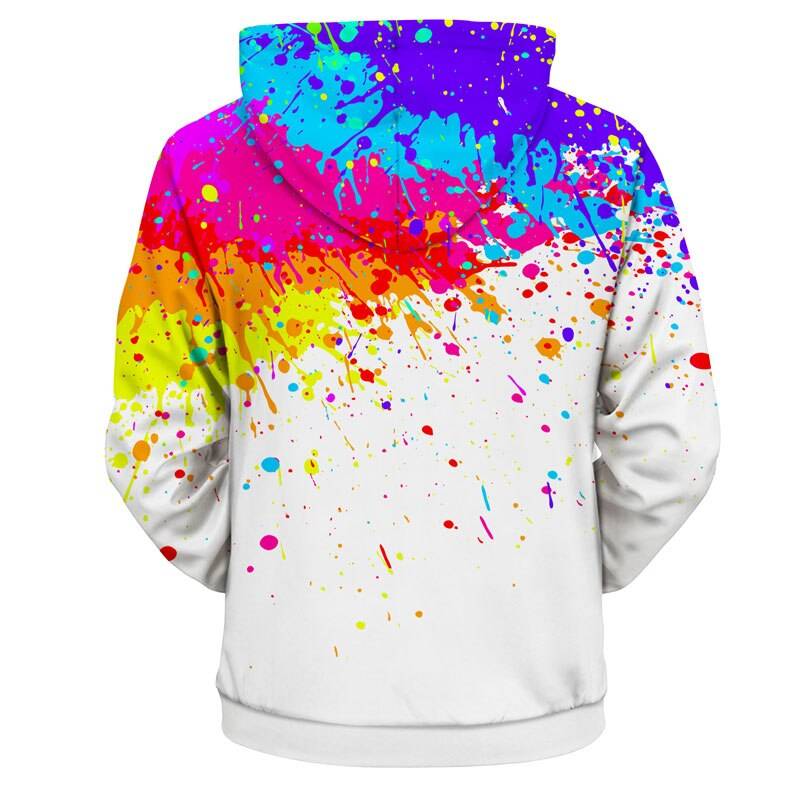 3D Spray Paint Printed Hoodie - Hoodies & Sweatshirts - Shirts & Tops - 7 - 2024