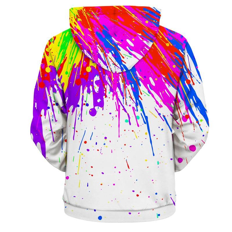 3D Spray Paint Printed Hoodie - Hoodies & Sweatshirts - Shirts & Tops - 9 - 2024