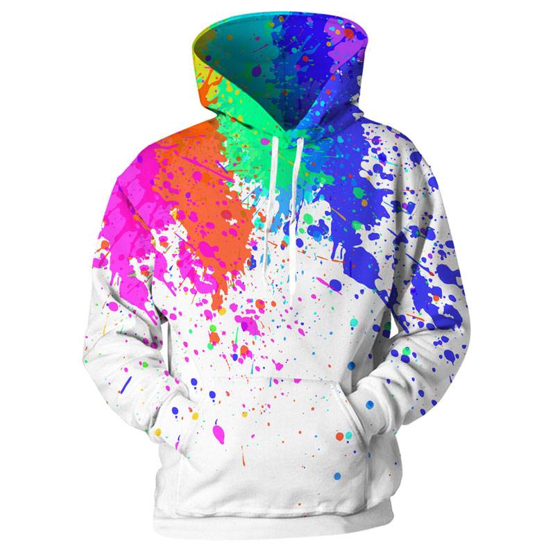 3D Spray Paint Printed Hoodie - Hoodies & Sweatshirts - Shirts & Tops - 12 - 2024