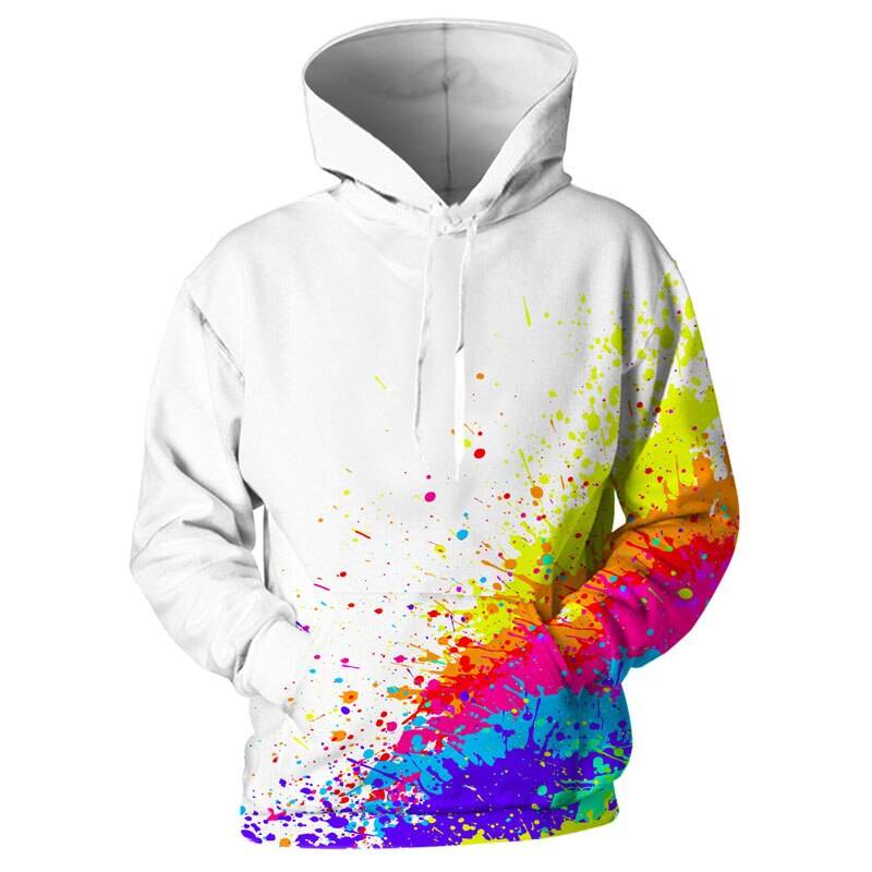3D Spray Paint Printed Hoodie - Hoodies & Sweatshirts - Shirts & Tops - 18 - 2024