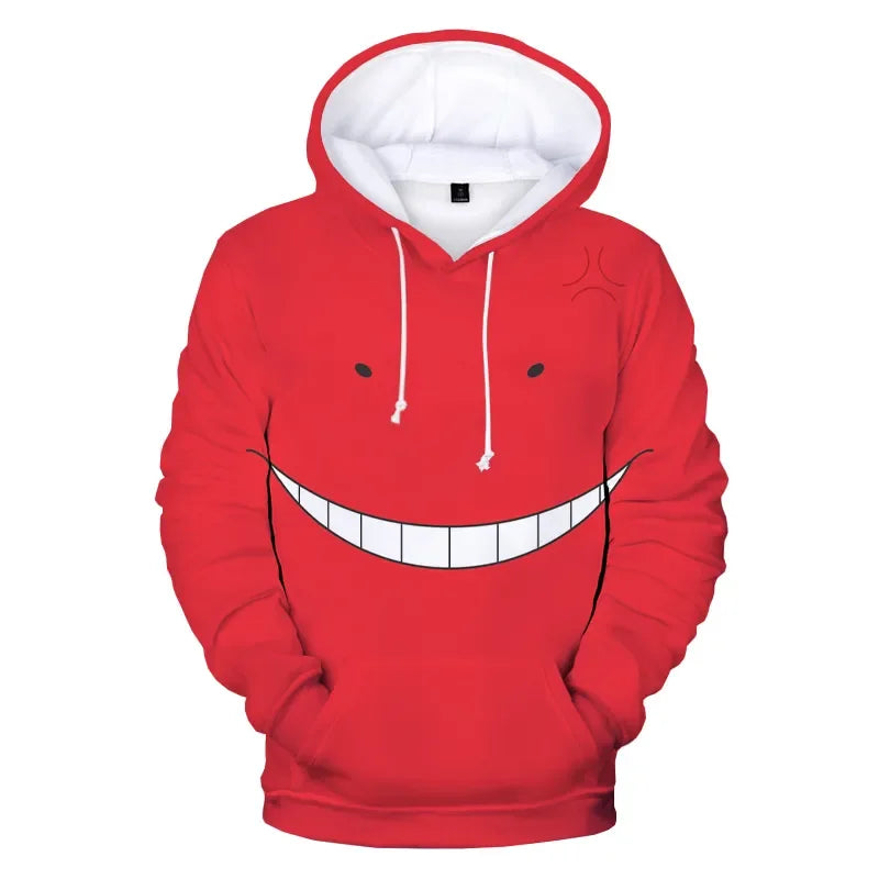 Assassination Classroom Koro Sensei Hoodie - Red / 2XS - Hoodies & Sweatshirts - Clothing - 3 - 2024