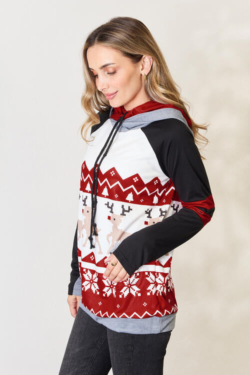 Christmas Drawstring Long Sleeve Hoodie - Hoodies & Sweatshirts - Shirts & Tops - 4 - 2024