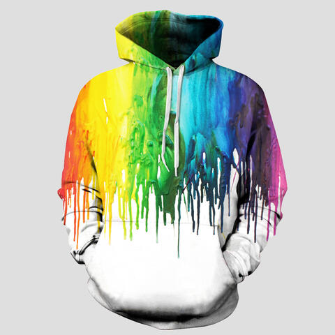 Full Size Printed Drawstring Hoodie with Pockets - Multicolor / S/M - Hoodies & Sweatshirts - Shirts & Tops - 1 - 2024