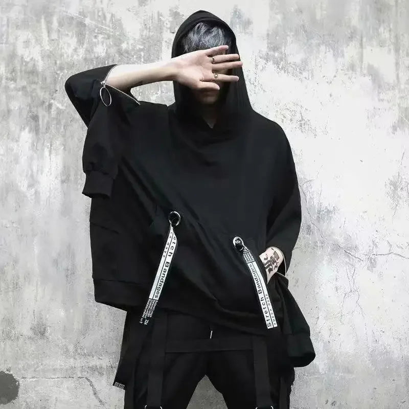 Harajuku Korean Techwear Loose Hoodie - Hoodies & Sweatshirts - Clothing - 3 - 2024