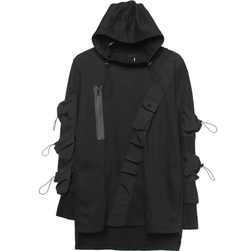 Harajuku Multi-Pocket Techwear Hoodie - Hoodies & Sweatshirts - Clothing Accessories - 5 - 2024