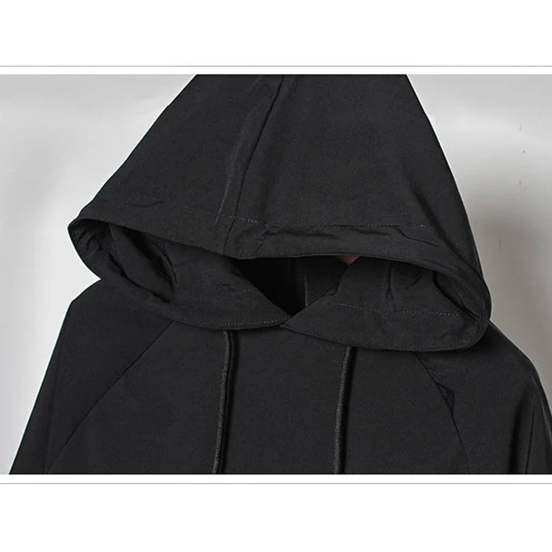 Harajuku Slim Techwear Hoodie with Fake Layer Detail - Hoodies & Sweatshirts - Coats & Jackets - 5 - 2024