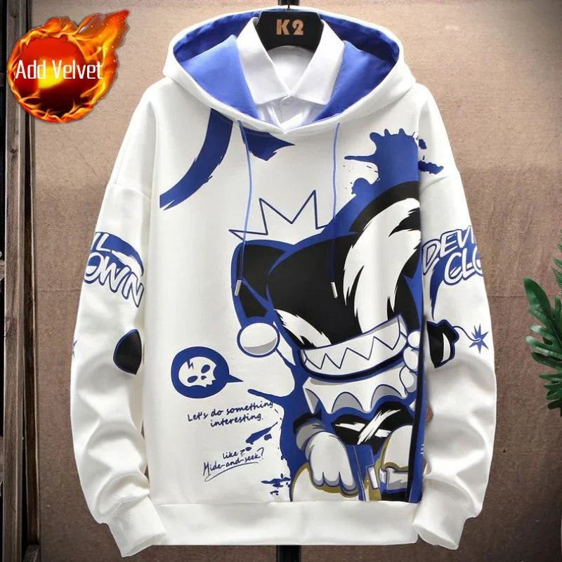 King’s Jest Graphic Hoodie - White / L - Hoodies & Sweatshirts - Shirts & Tops - 5 - 2024