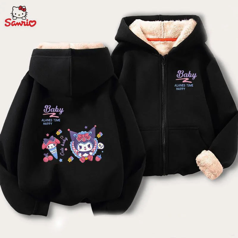 Sanrio Cartoon Cinnamoroll Cashmere Hoodie - A10 / M(50-60kg) - Hoodies & Sweatshirts - Clothing - 10 - 2024