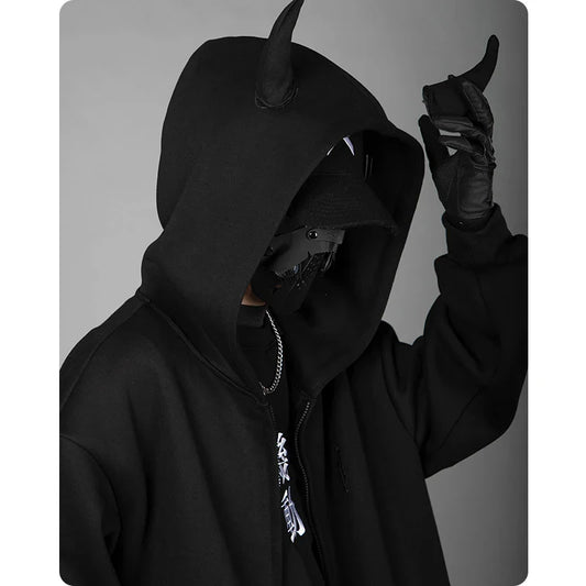 Techwear Devil Hoodie - Hoodies & Sweatshirts - Shirts & Tops - 1 - 2024