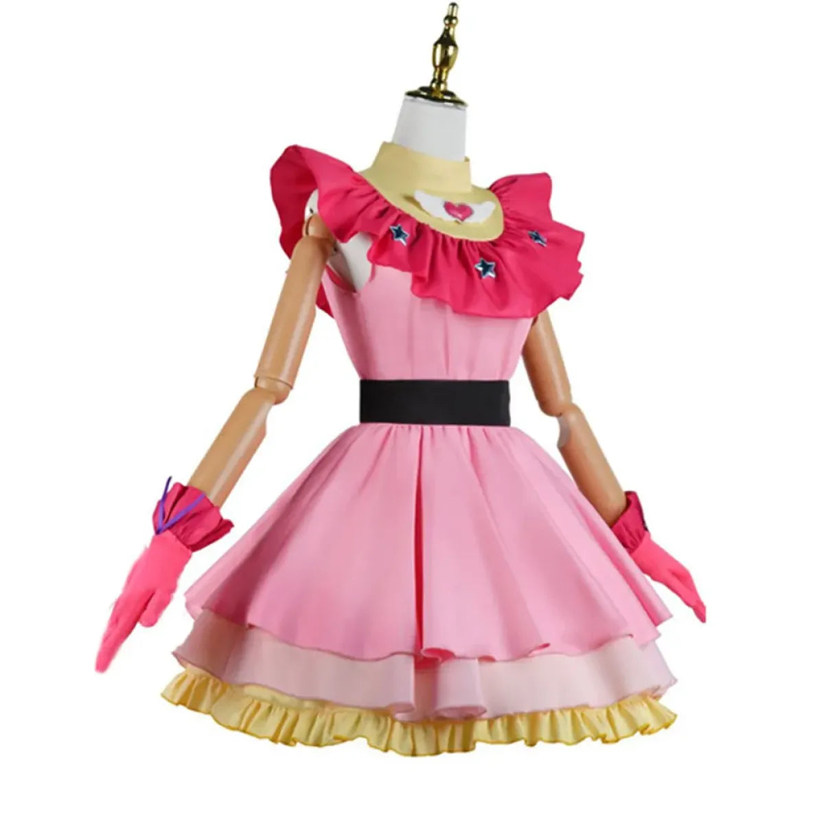 OSHI NO KO Ai Hoshino Cosplay Costume - Lolita Pink Uniform Dress - All Dresses - 3