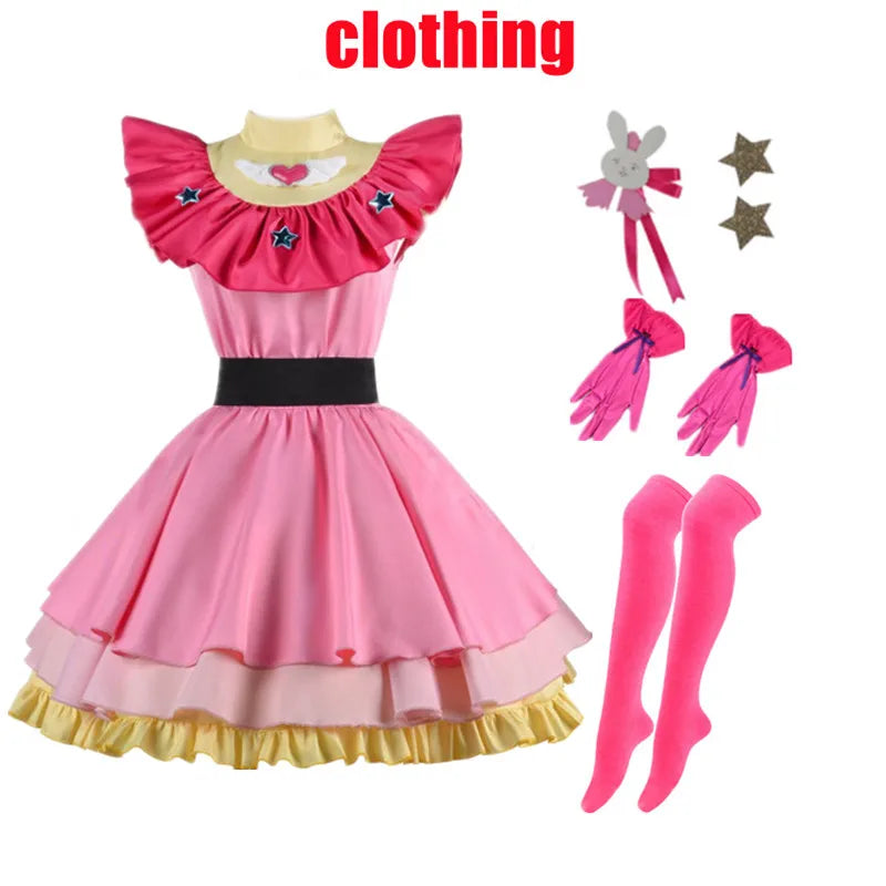 OSHI NO KO Ai Hoshino Cosplay Costume - Lolita Pink Uniform Dress - All Dresses - Costumes - 4 - 2024